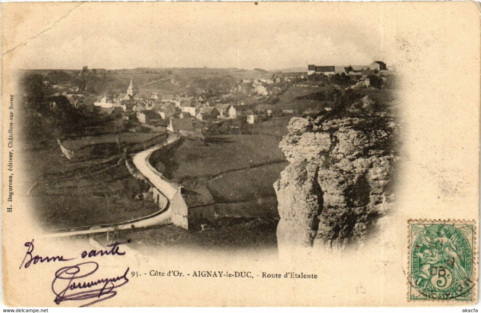 CPA AIGNAY-le-DUC - Route D'Etalente (586822) - Aignay Le Duc