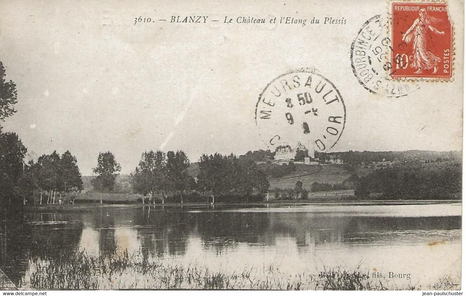 21- BLANZY - Le Château Et L'Etang Du Plessis - Autres & Non Classés