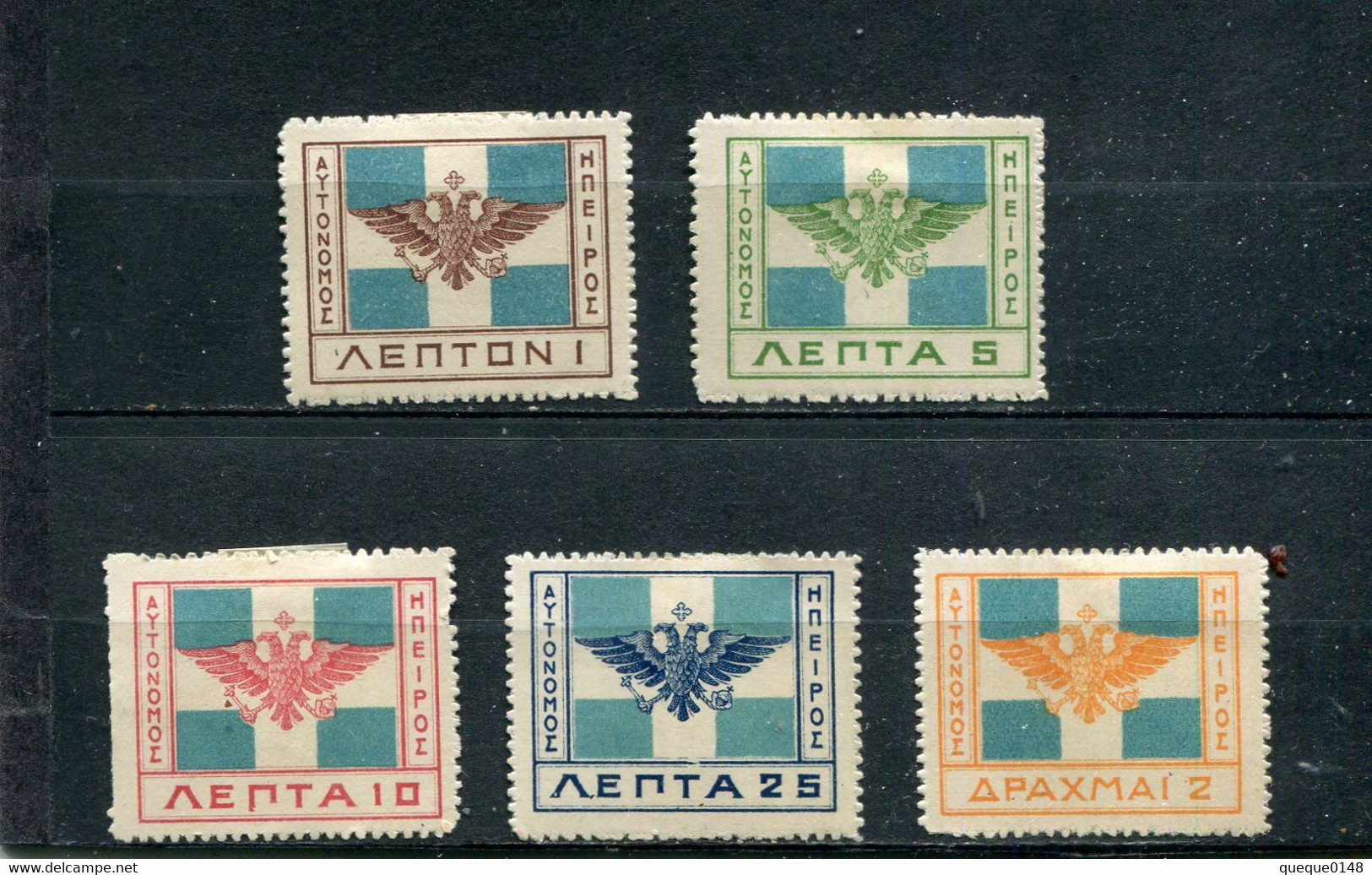 Epirus 1914 Yt 28-31 34 * - Epirus & Albania