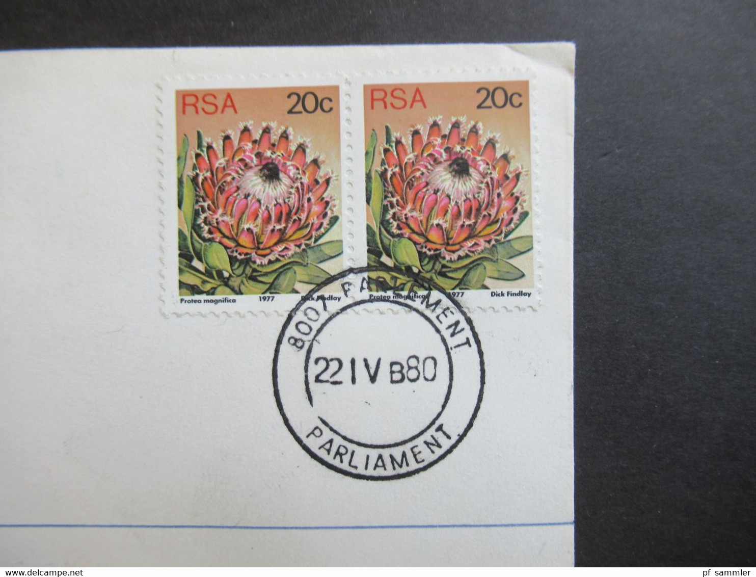 Afrika / RSA / Süd - Afrika 1980 Air Mail Einschreiben Registered Parliament Kaapstad / Cape Town Volksraad Kaapstad - Briefe U. Dokumente