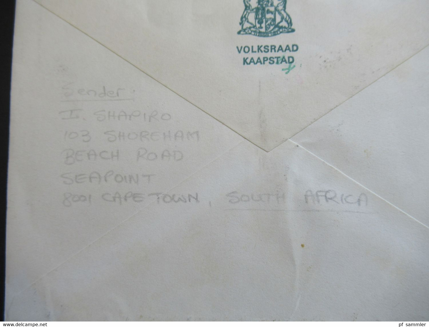 Afrika / RSA / Süd - Afrika 1980 Air Mail  Parliament / 8007 Parlement Kaapstad / Cape Town Volksraad Kaapstad - Lettres & Documents