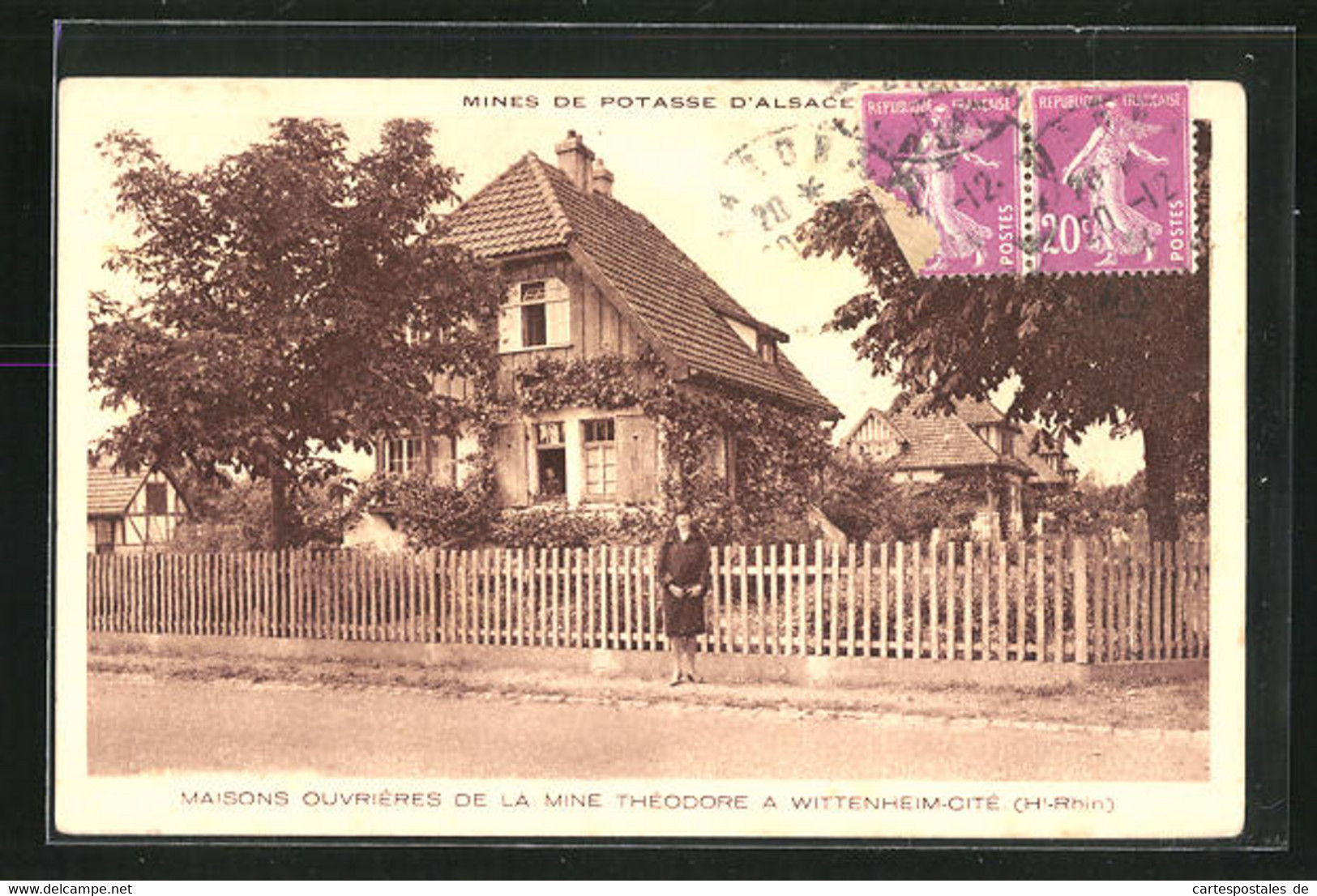 CPA Wittenheim-Cité, Maisons Ouvrières De La Mine Théodore - Wittenheim