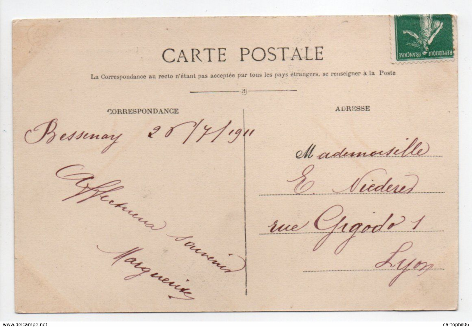 - CPA BRULLIOLES (69) - Charfetain, Résidence De Jacques Coeur 1911 - Photo Delorme - - Andere & Zonder Classificatie