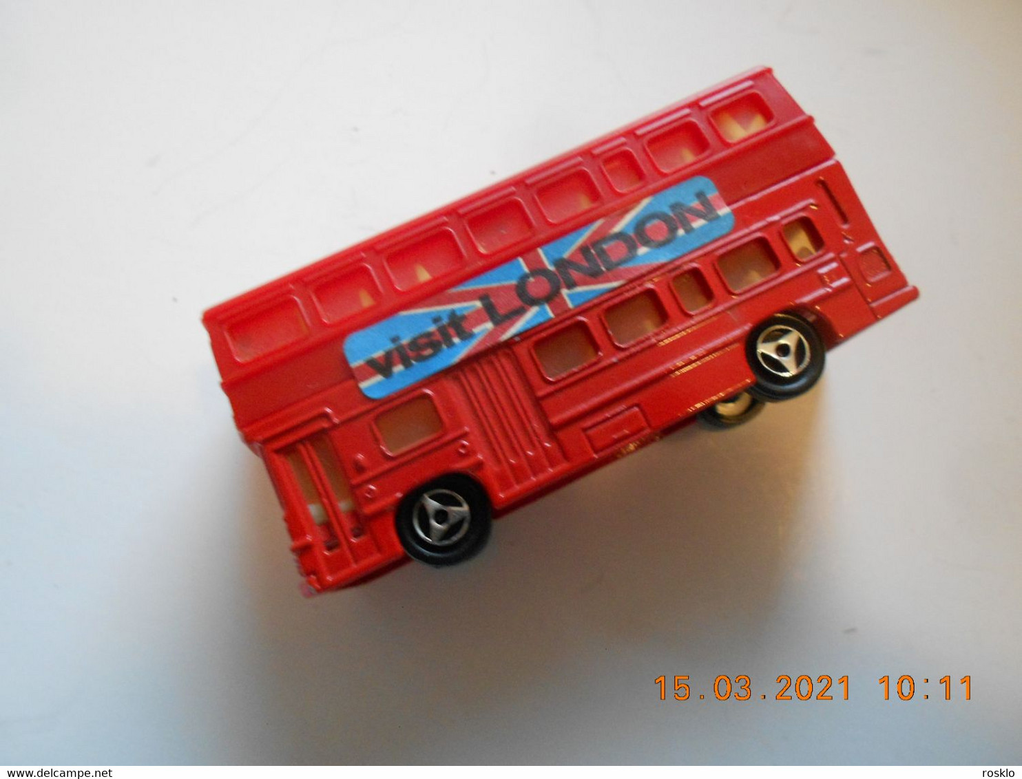 MAJORETTE 1970/80 / REF 286 / BUS DEUX ETAGES + VISIT LONDON - Scale 1:160