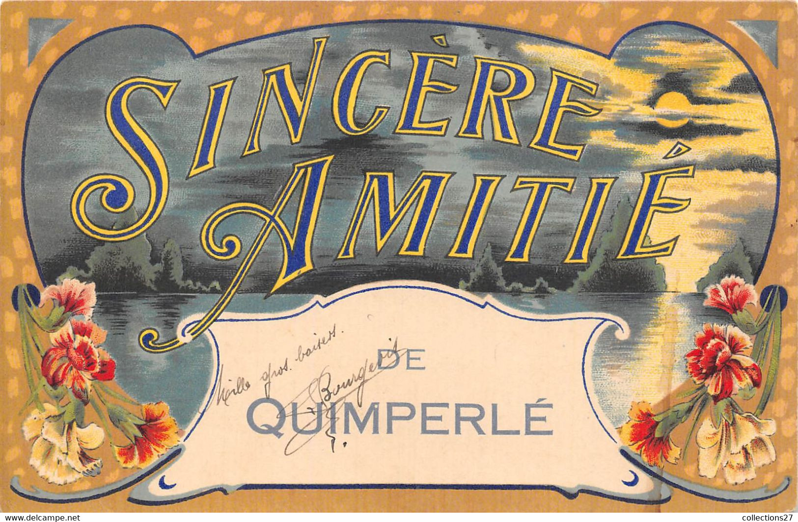 29-QUIMPERLE- SINCERE AMITIE DE QUIMPERLE - Quimperlé