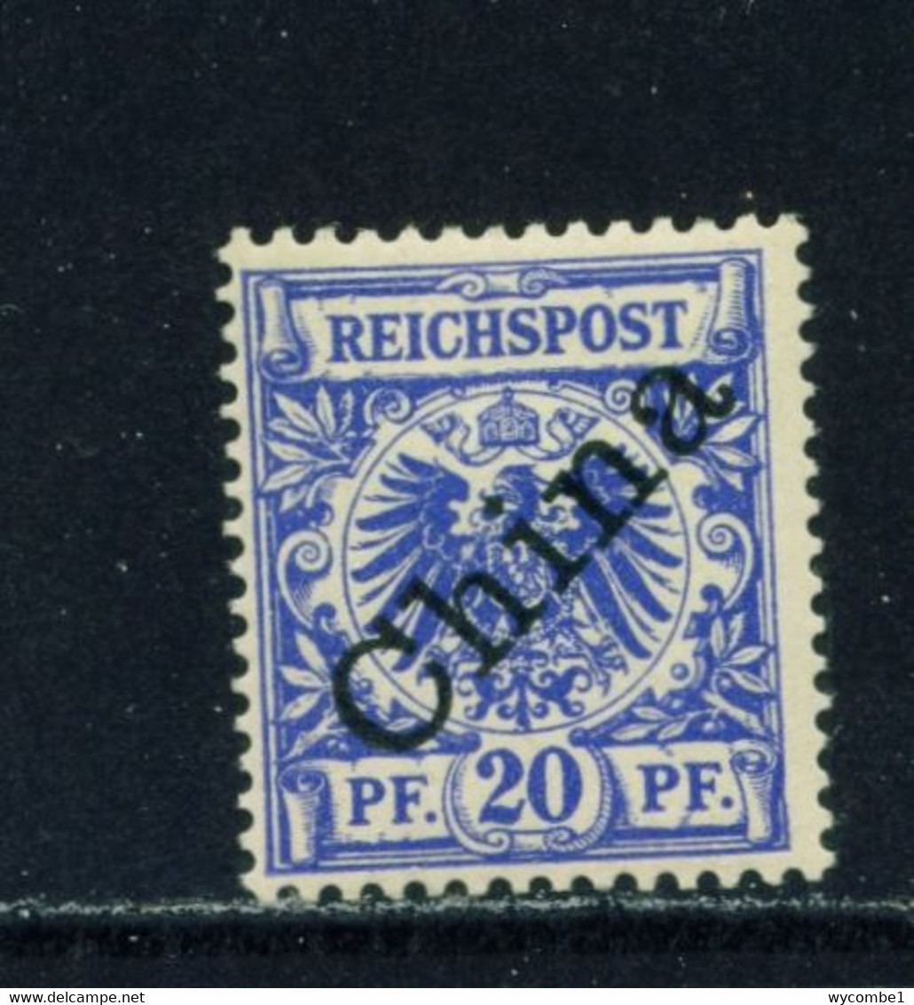 GERMAN PO's IN CHINA  -  1898 Definitive 20pf Hinged Mint - Chine (bureaux)