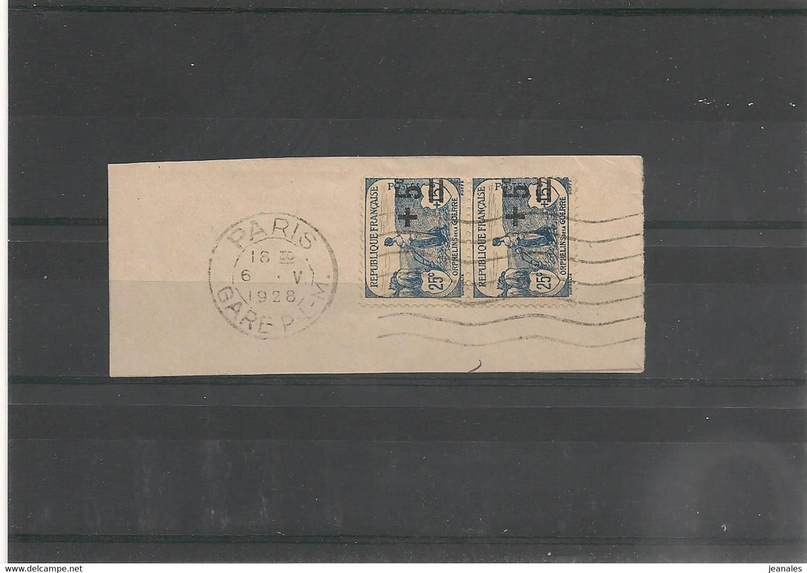FRANCE 1922 N° Y/T :165 Sur Fragment - Oblitérés