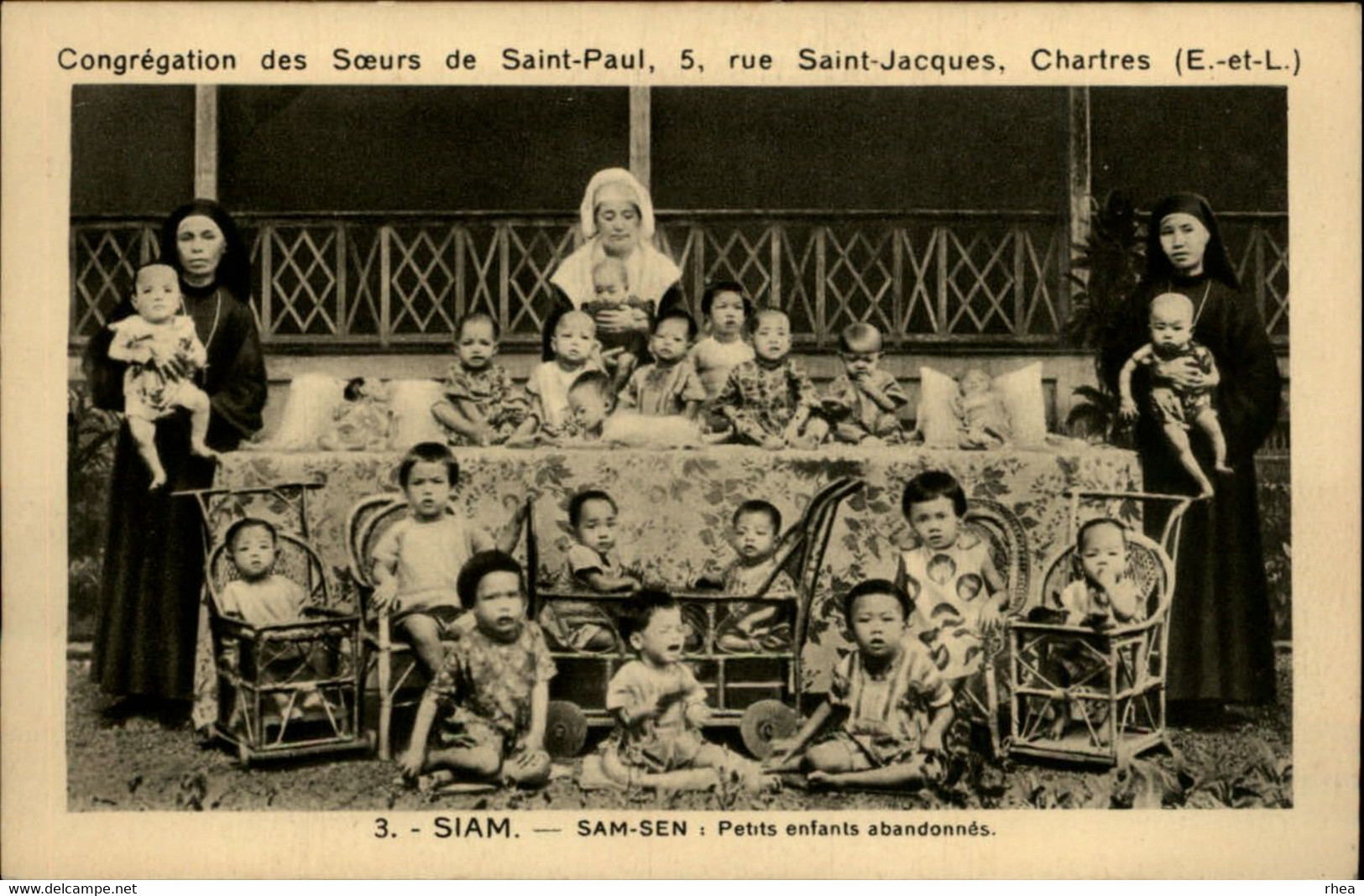 THAILANDE - SIAM - SAMSEN - Petits Enfants Abandonnés - Missions - Congrégation Des Sœurs De Saint-Paul à Chartres - Thaïlande