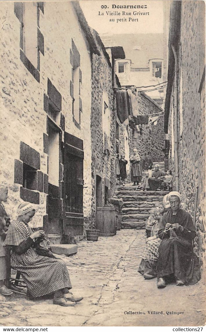 29-DOUARNENEZ- LA VIEILLE RUE GRIVANT AU PEITI PORT - Douarnenez