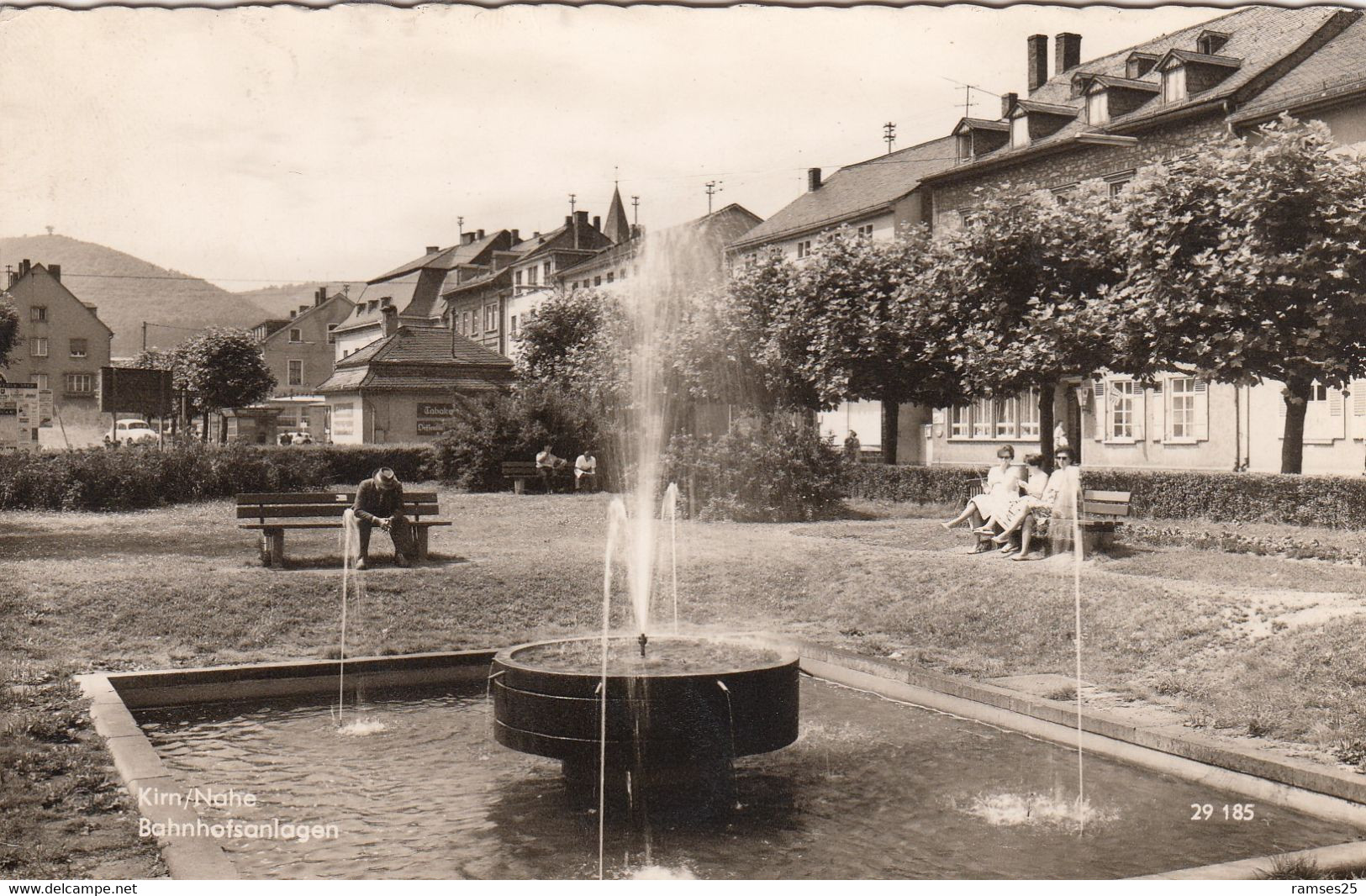 (184)  CPSM  Kirn Nathe Bahnhofsanlagen  (Bon état) - Kirn