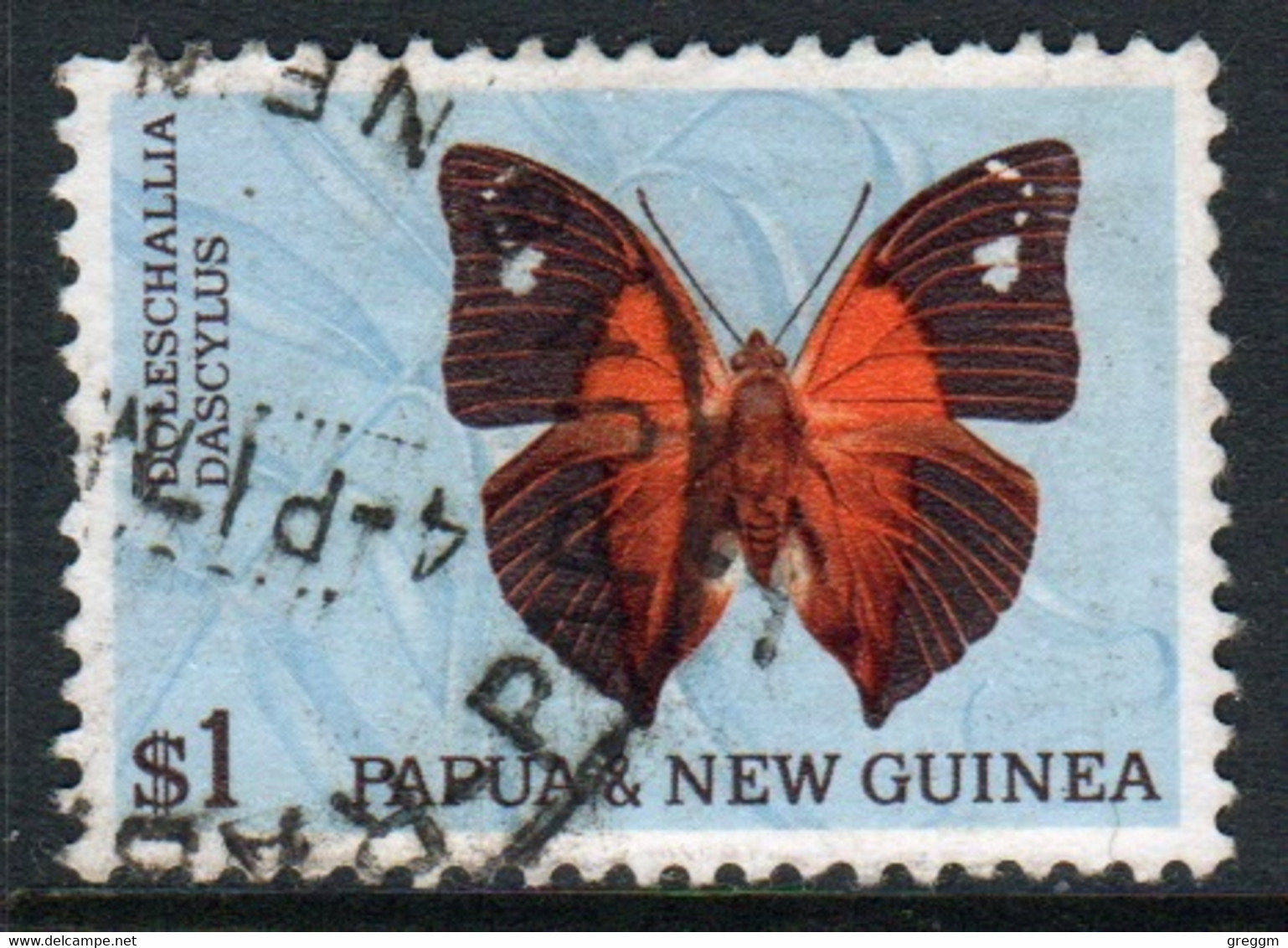 Papua New Guinea 1966 Single $1 Stamp From Decimal Currency Butterflies Set In Fine Used Condition - Papua New Guinea