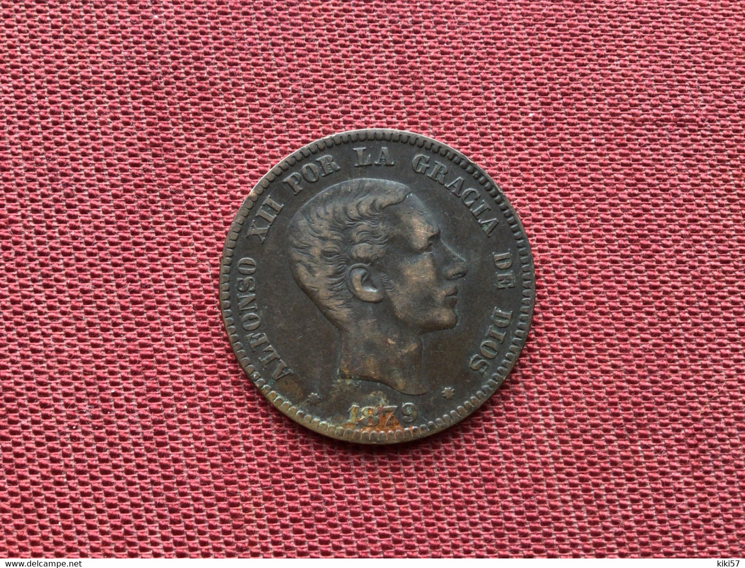 ESPAGNE Monnaie De 10 Centimes 1879 - Monedas Provinciales