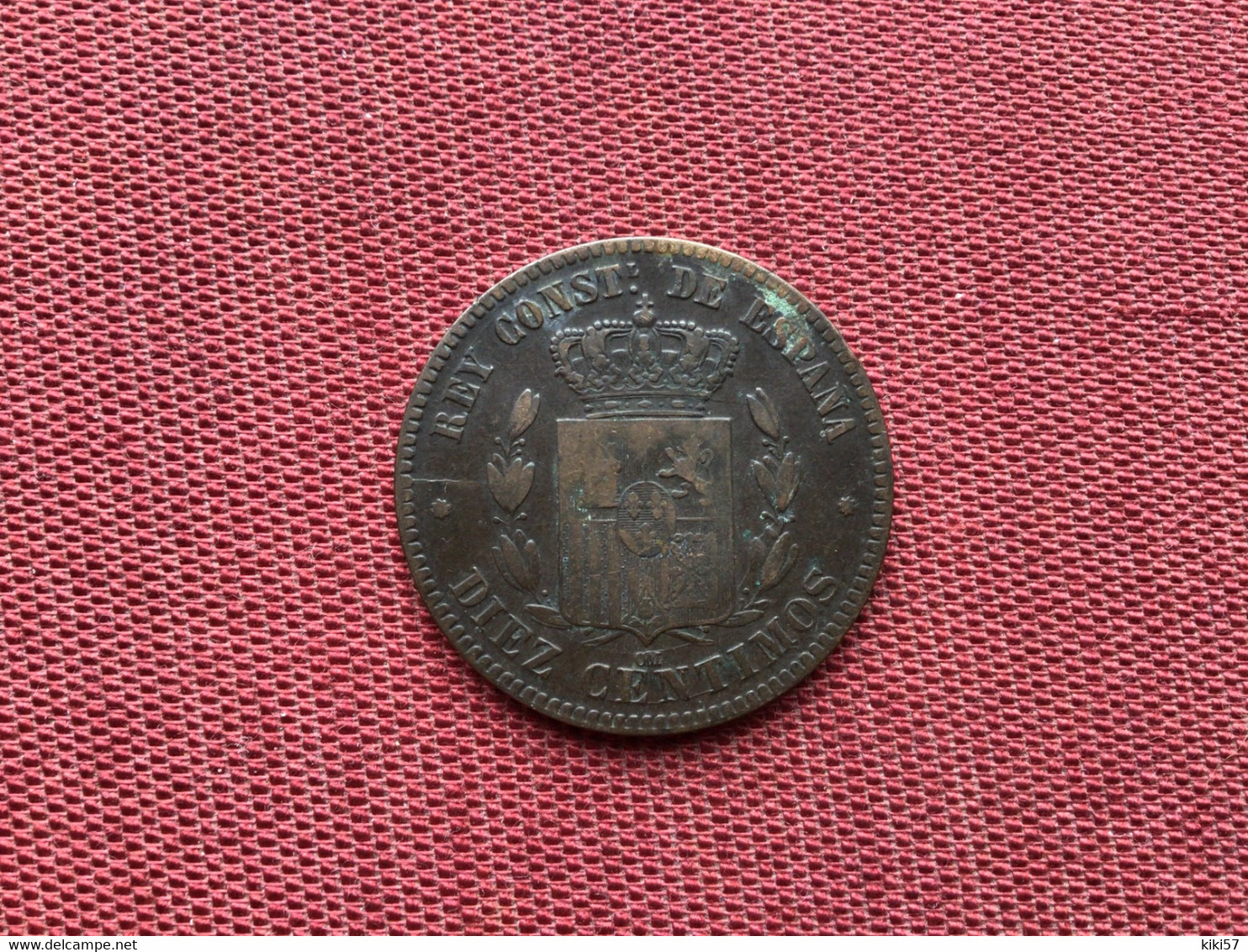 ESPAGNE Monnaie De 10 Centimes 1879 - Monedas Provinciales