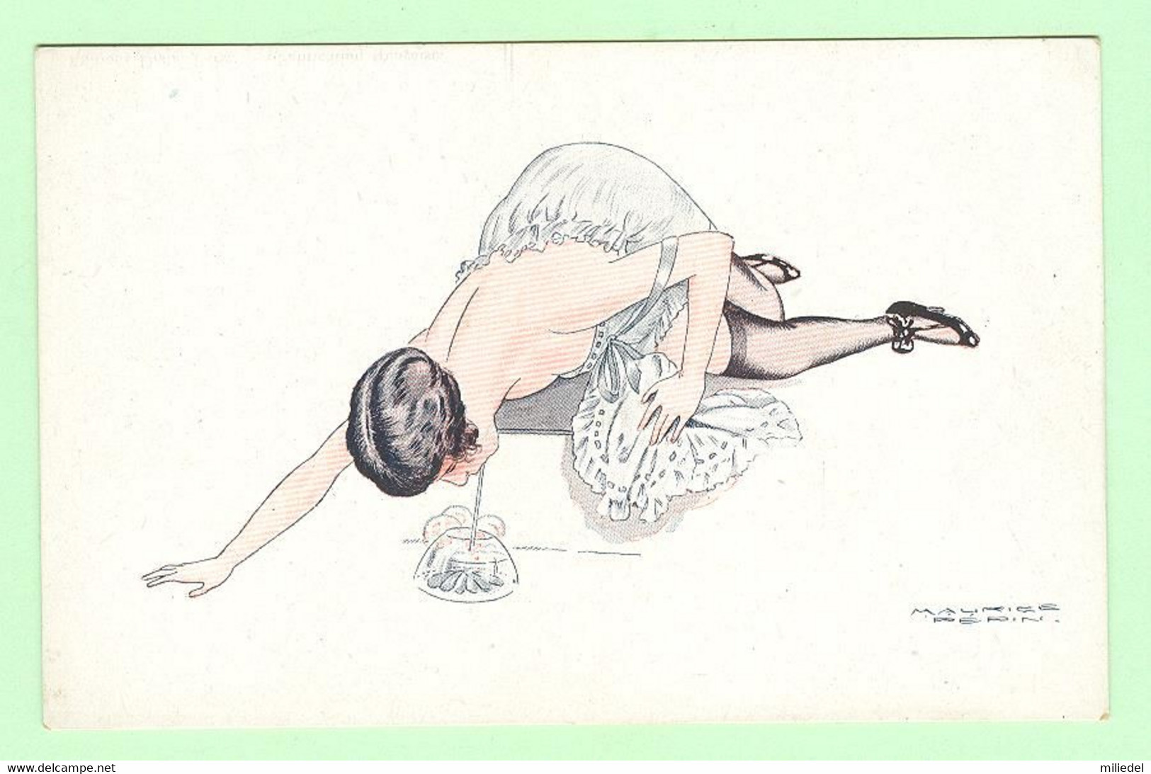 K865 - Illustration Signée Maurice PEPIN - Femme Déshabillée - Sexy - Erostisme - Série N°16 Bulles De Savon - 78 - Pepin