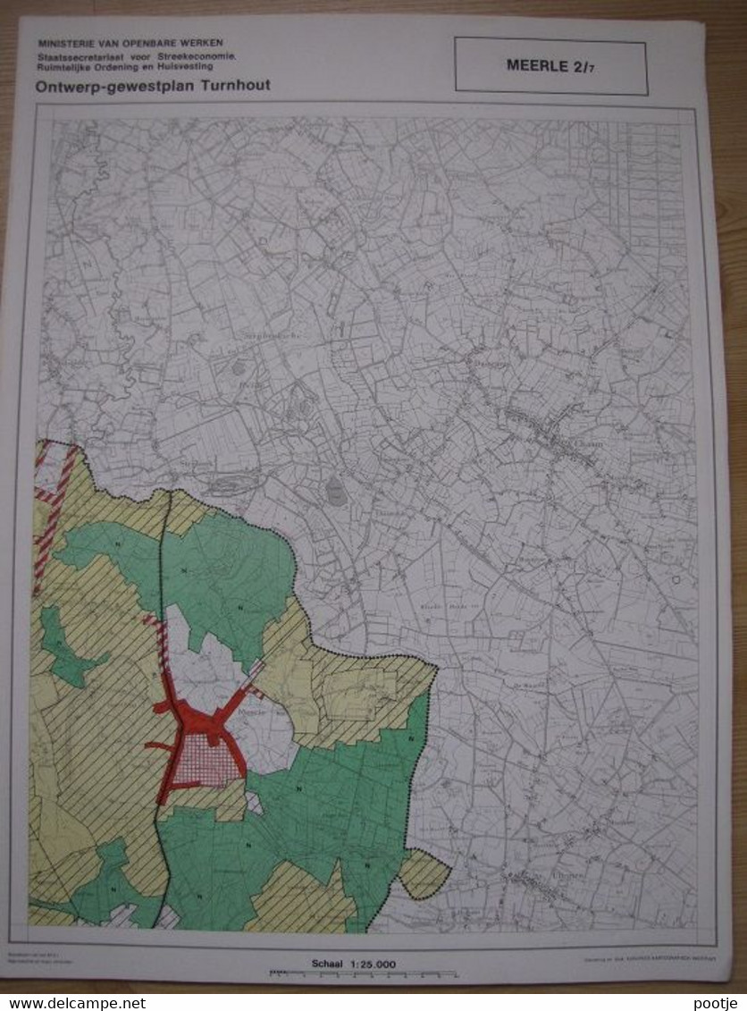 Meerle Ontwerp Gewestplan - Topographical Maps