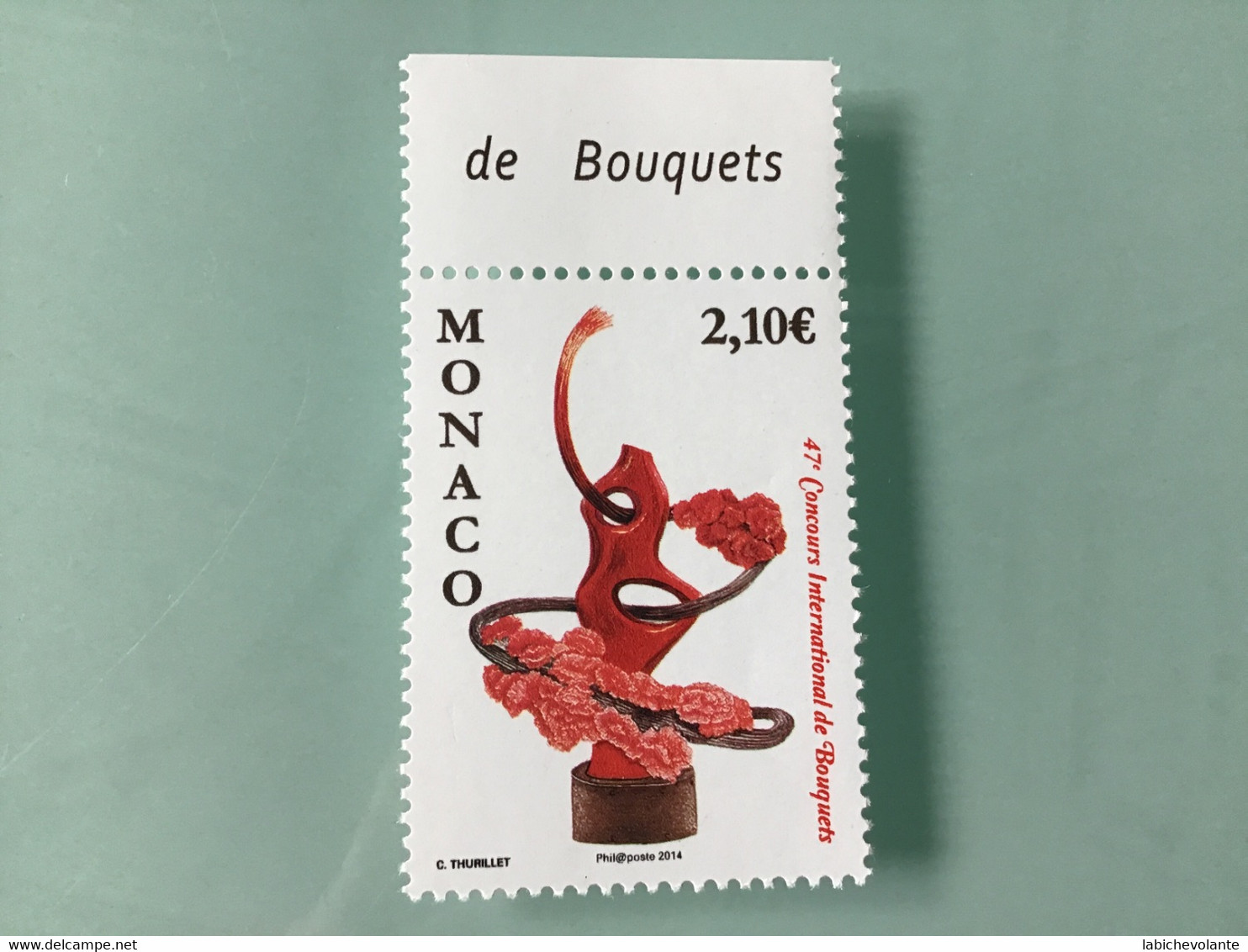 MONACO 2014 - YT N° 2913 - Flore - Concours International De Bouquets - Unused Stamps