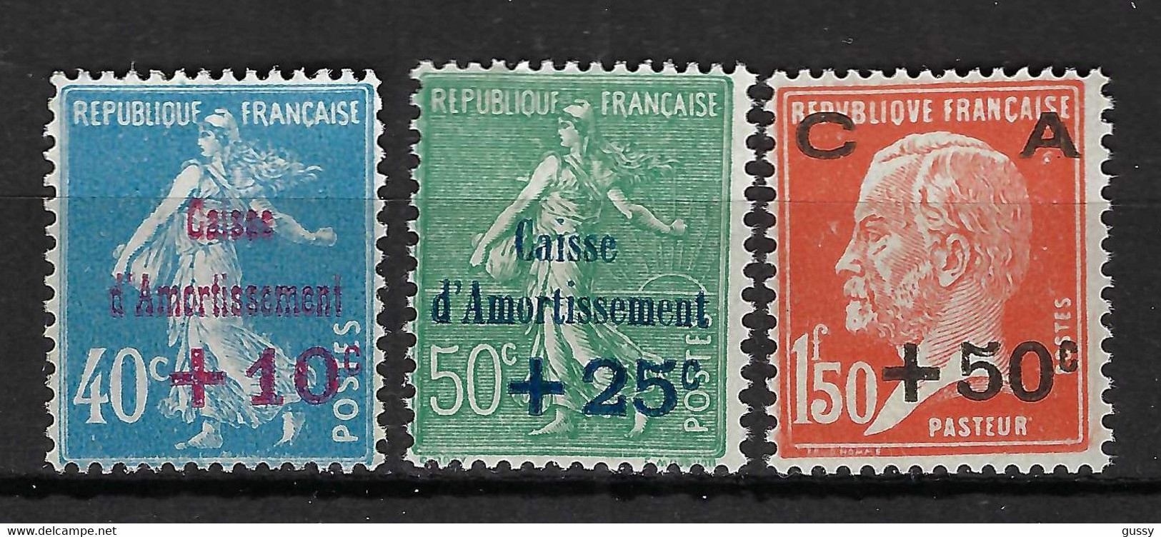 FRANCE Caisse D'Amortissement: Les Y&T 246-248 Neufs** - Unused Stamps