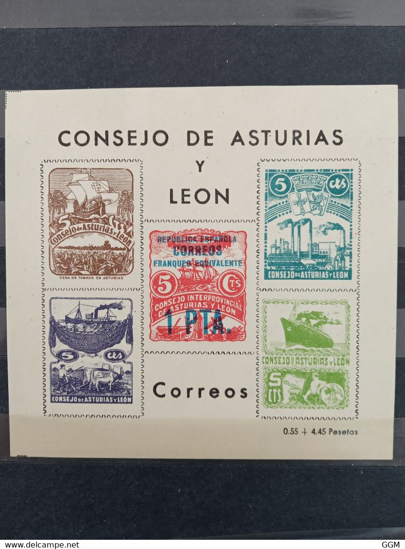 España. Asturias Y León. República. Serie.** - Asturias & Leon