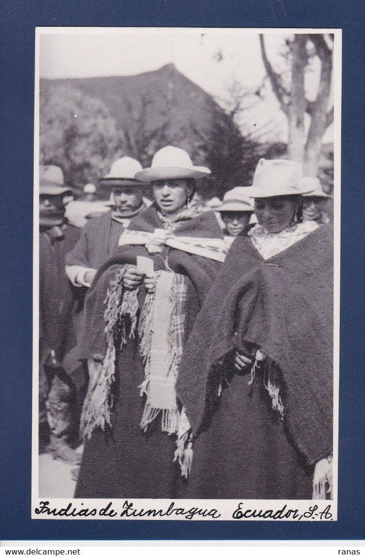 CPA Equateur Ecuador Indias Carte Photo Non Circulé - Equateur