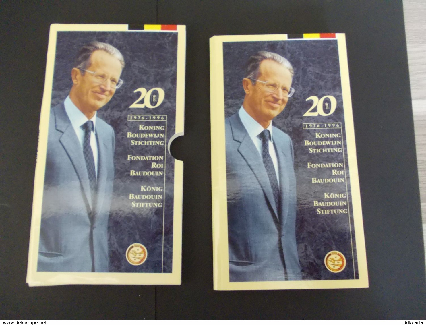 C/ FDC Zilveren Herdenkingsmunt Boudewijn 1976-1996 - 250Fr In Info Pochet - FDEC, BU, BE & Münzkassetten