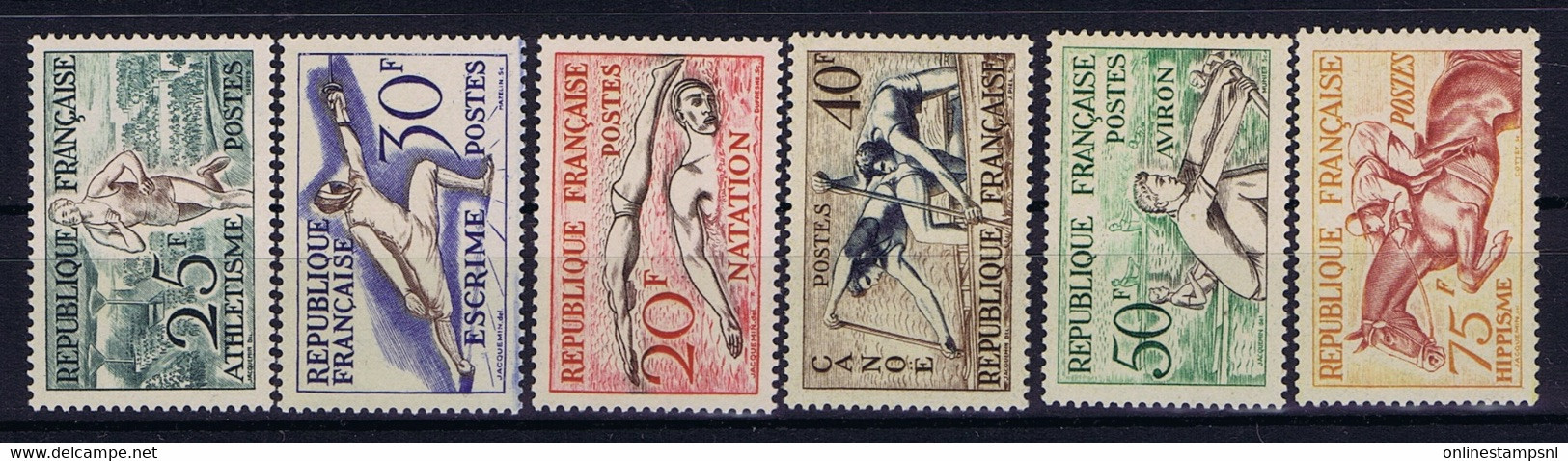 France: 1953 Yv Nr 960 - 965  Postfrisch/neuf Sans Charniere /MNH/** 1949 - Nuovi