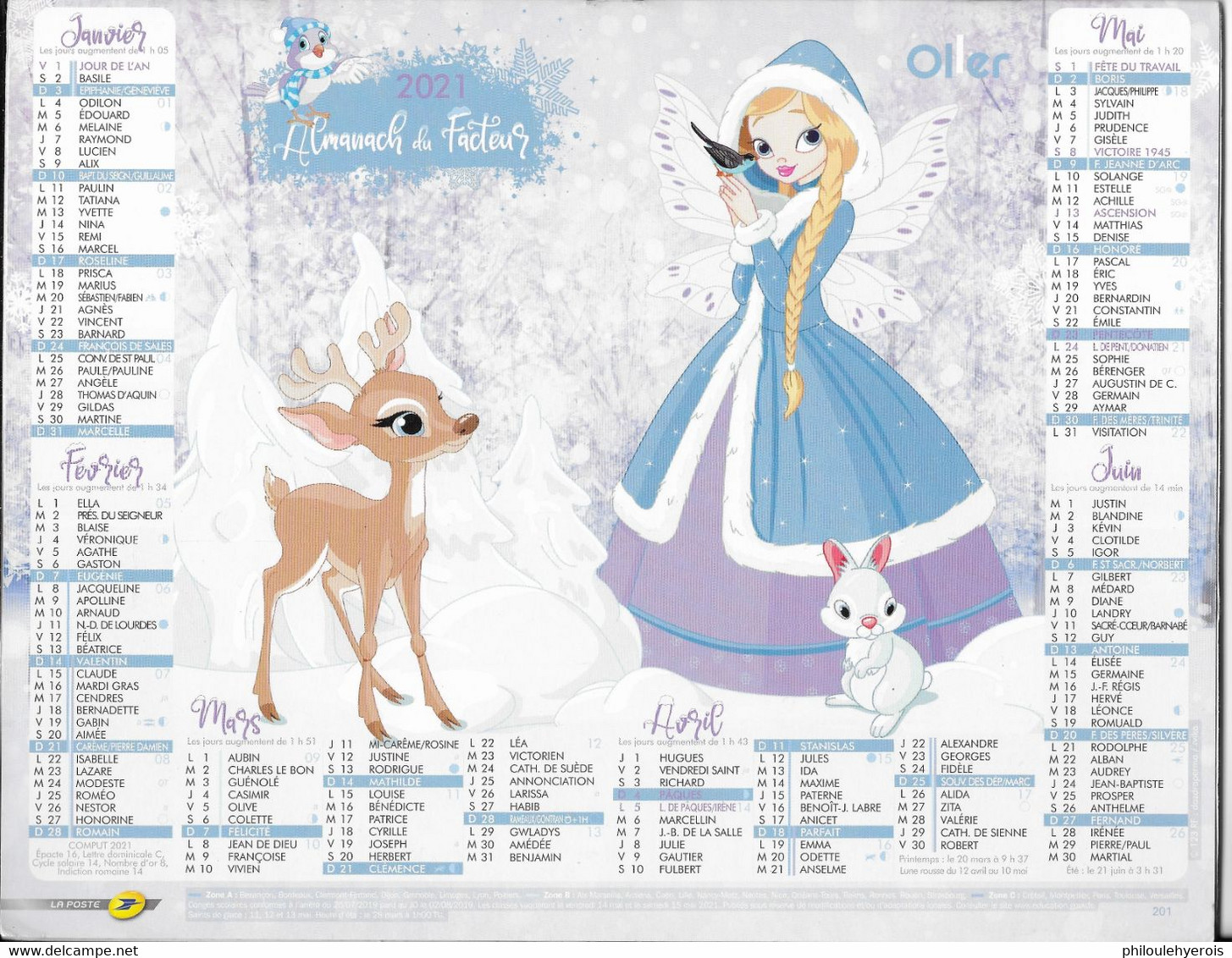 CALENDRIER 2021  PRINCESSE - Formato Grande : 2001-...