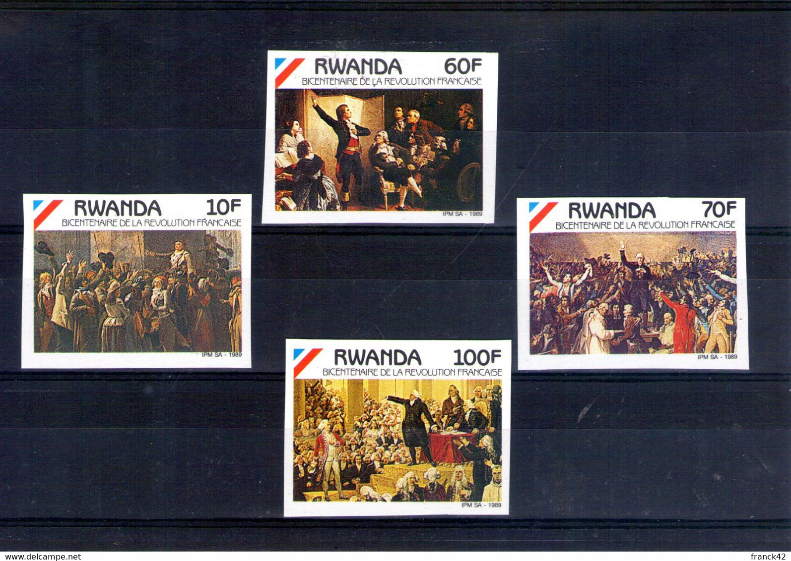 Rwanda. Série Non Dentelée. Bicentenaire De La Révolution Française - Unused Stamps