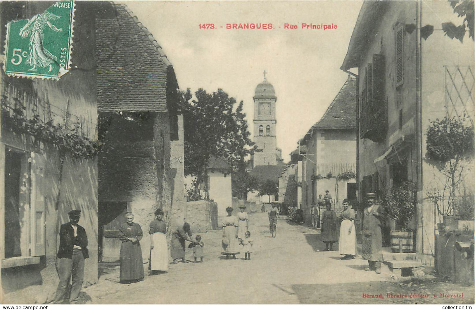 CPA FRANCE 38 "Brangues, Rue Principale" - Brangues