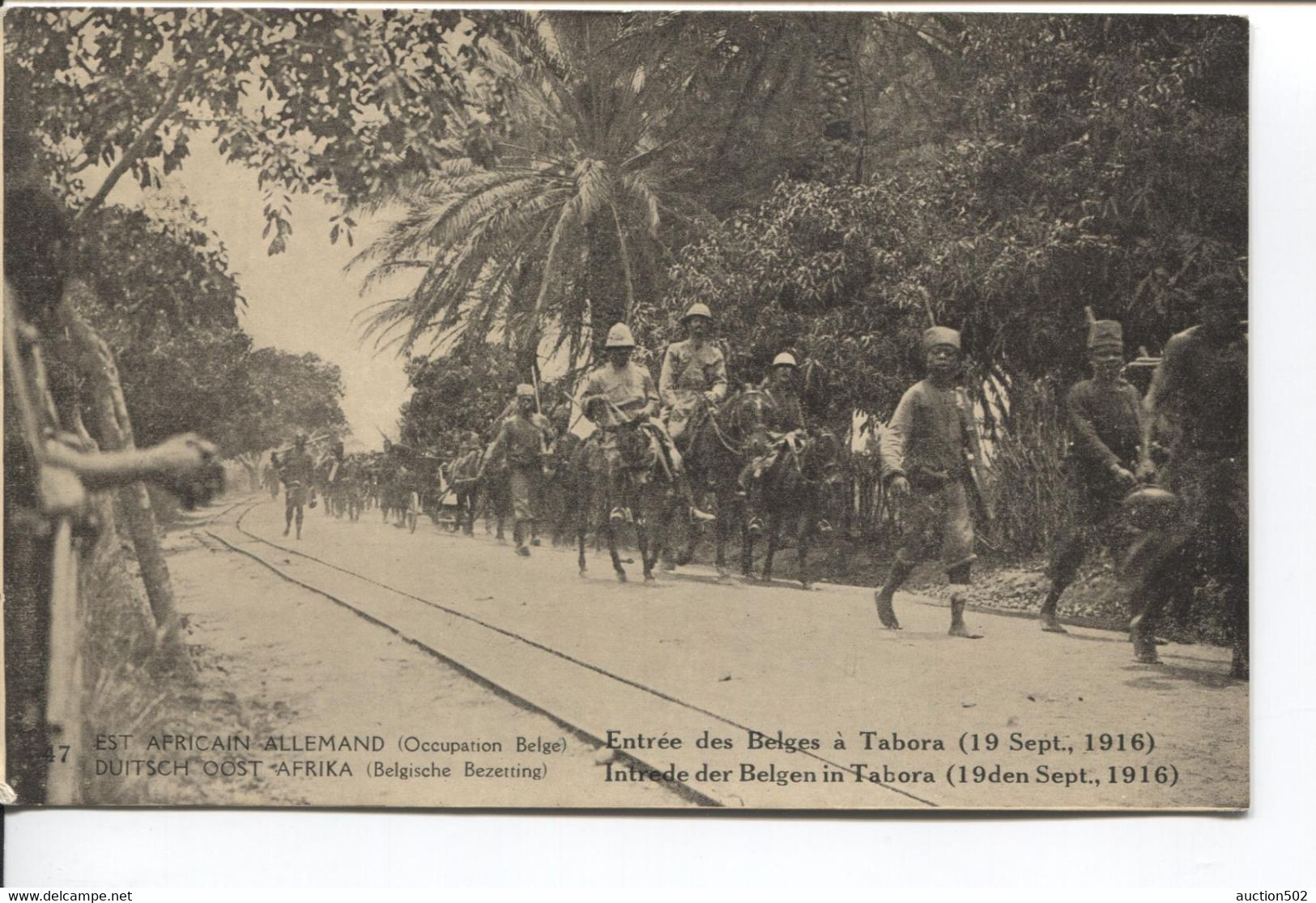 1190PR/ CP-PK Belgisch Congo Belge Surcharge E.A.A.O.B.- D.O.A.B.B.  Vue 47 MINT - Enteros Postales