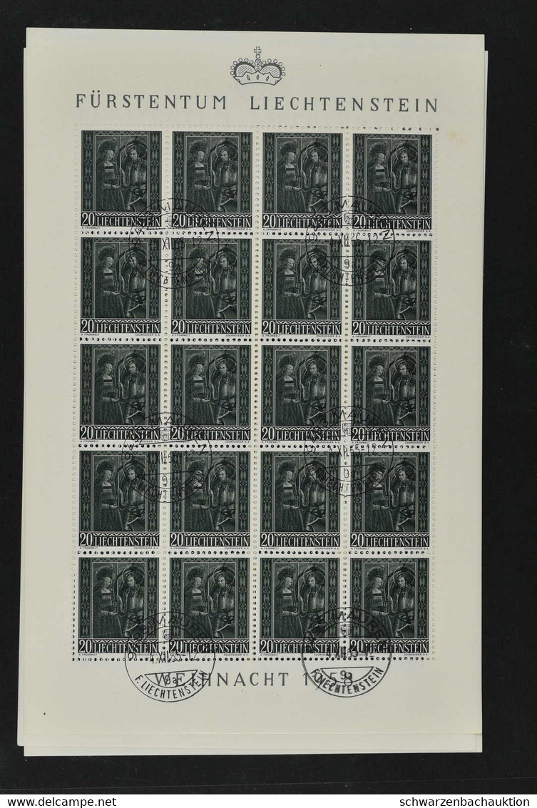 Einsteckalbum Mit 1) Diversen Serien, Blocks Und Einzelwerten Aus 1917/60 Gestempelt (SBK 635.-), 2) Bogenserie Nr. 318/ - Collections