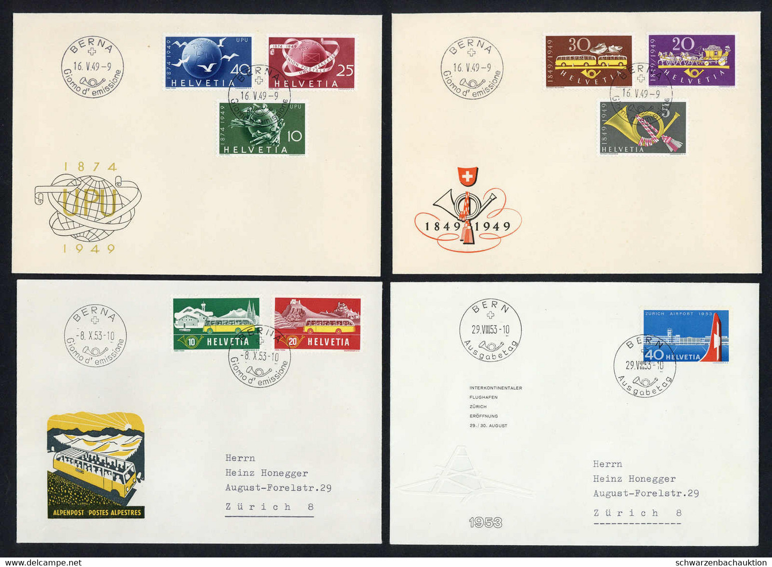 Teil-Sammlung 29 FDCs Frei- U. Werbemarken Ab 1919 Sauber Erhalten, Dabei Gute Serien, U.a. Landi 1939 Armbrust 228-39 A - FDC