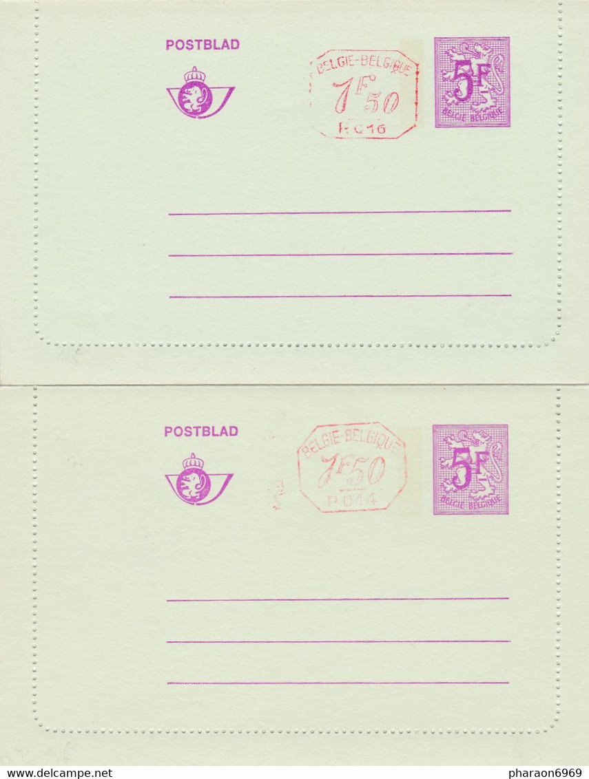 2 Entier Postaux Enveloppe Lettre 5 Francs 2 Cachets Différents Valeur Complémentaire - Buste-lettere