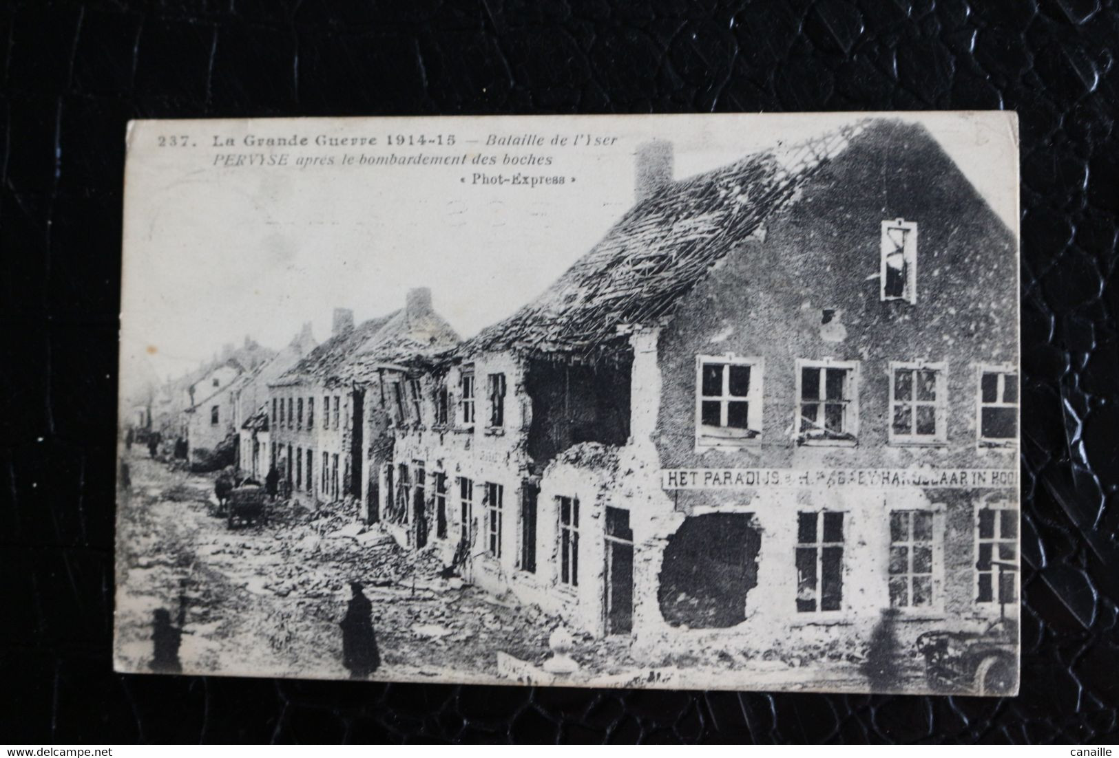Y/O-71 /  Flandre Occidentale,  Bataille De L'Yser - PERVYSE Après Le Bombardement Des Boches.  / Circule 1915 - Ieper