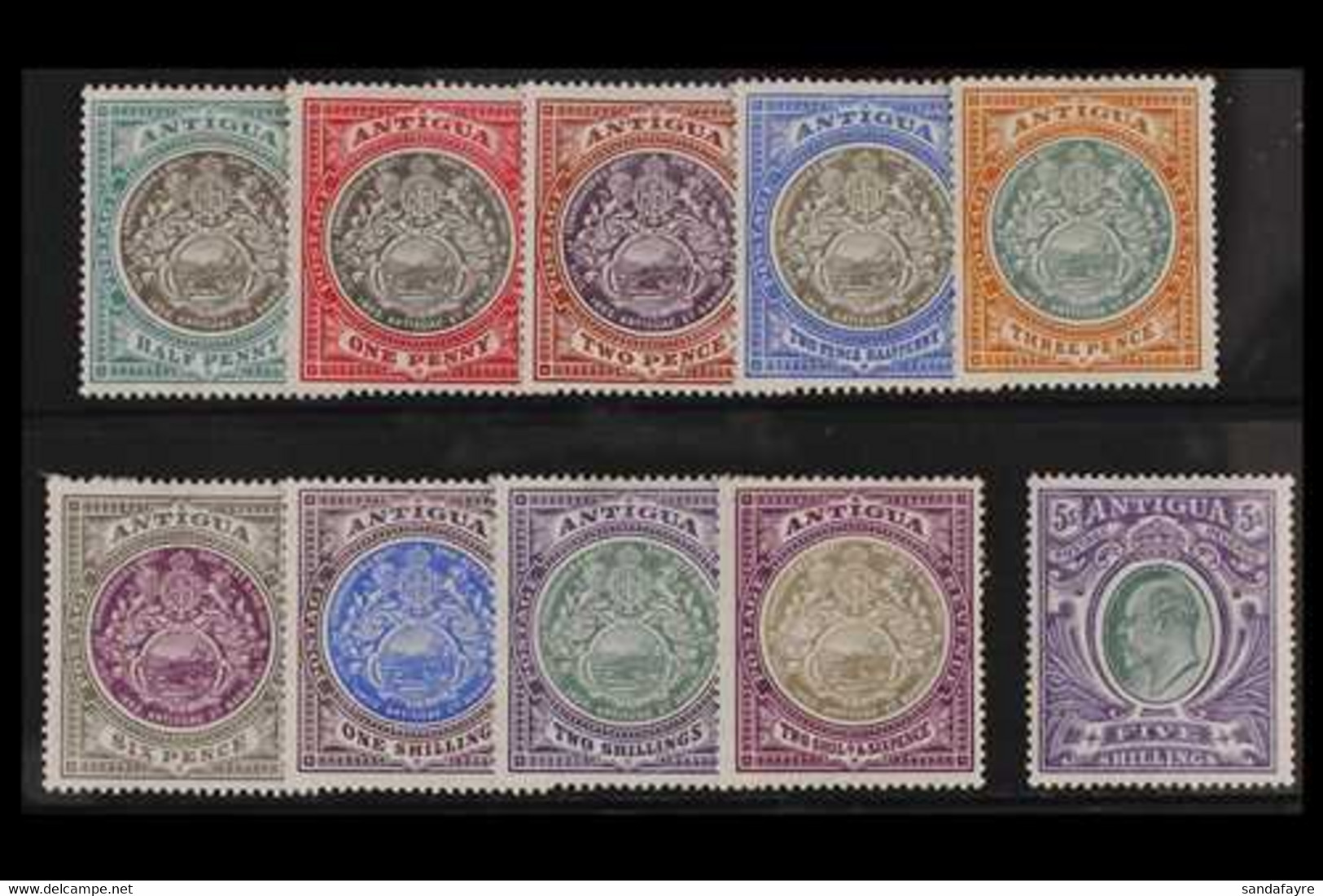 1903 Ed VII Set Complete, Wmk CC, SG 31/40, Mint. Couple Tiny Perf Tip Tone Spots On Gummed Side On 5s Otherwise Fine An - Andere & Zonder Classificatie