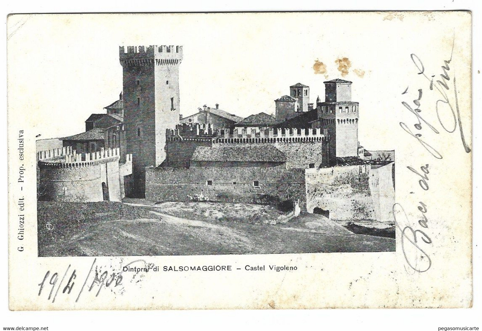 10.209 -  DINTORNI DI SALSOMAGGIORE TERME CASTEL VIGOLENO PARMA 1900 - Sonstige & Ohne Zuordnung