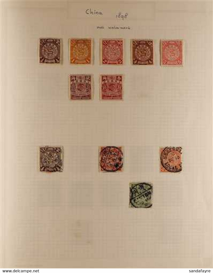 1898 - 1949 MINT & USED COLLECTION On Album Pages, We Note (among Much Else) The 1898 Wmk'd Mint Range To 20c, 30c, Used - Andere & Zonder Classificatie