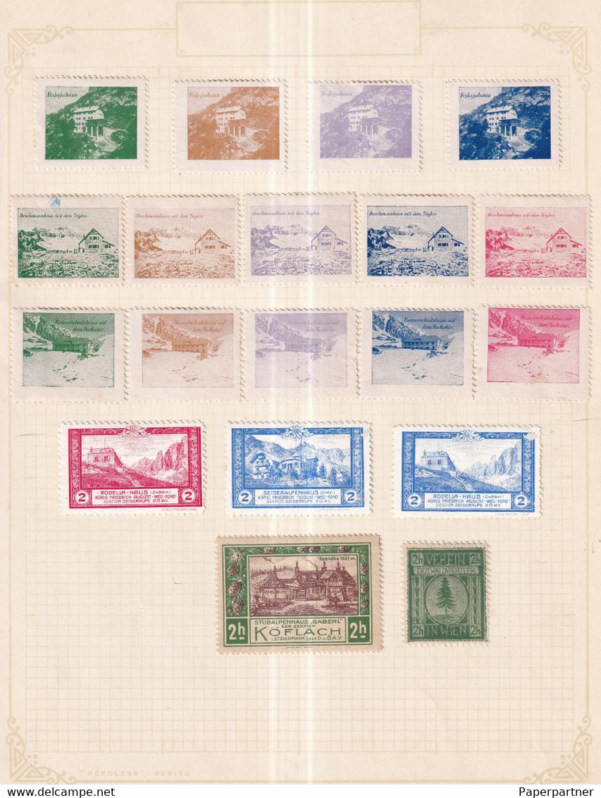 Austria German Österreich Poster Stamps Vignette Group - Neufs