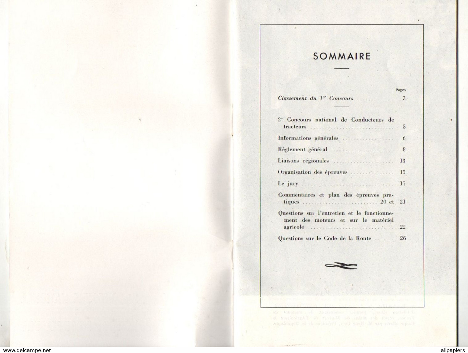 Brochure 2e Concours National De Conducteurs De Tracteurs Par Le Service Agricole Shell Berre En 1954 Soit 31 Pages - Tractors