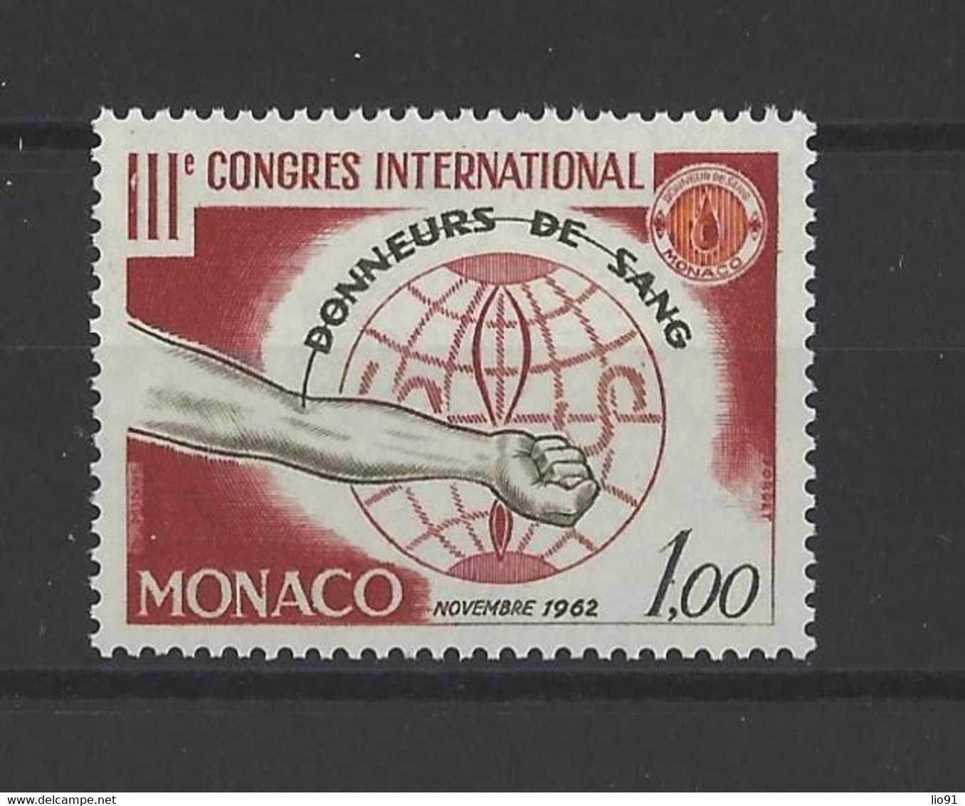 MONACO.  YT  N° 598   Neuf **  1962 - Neufs