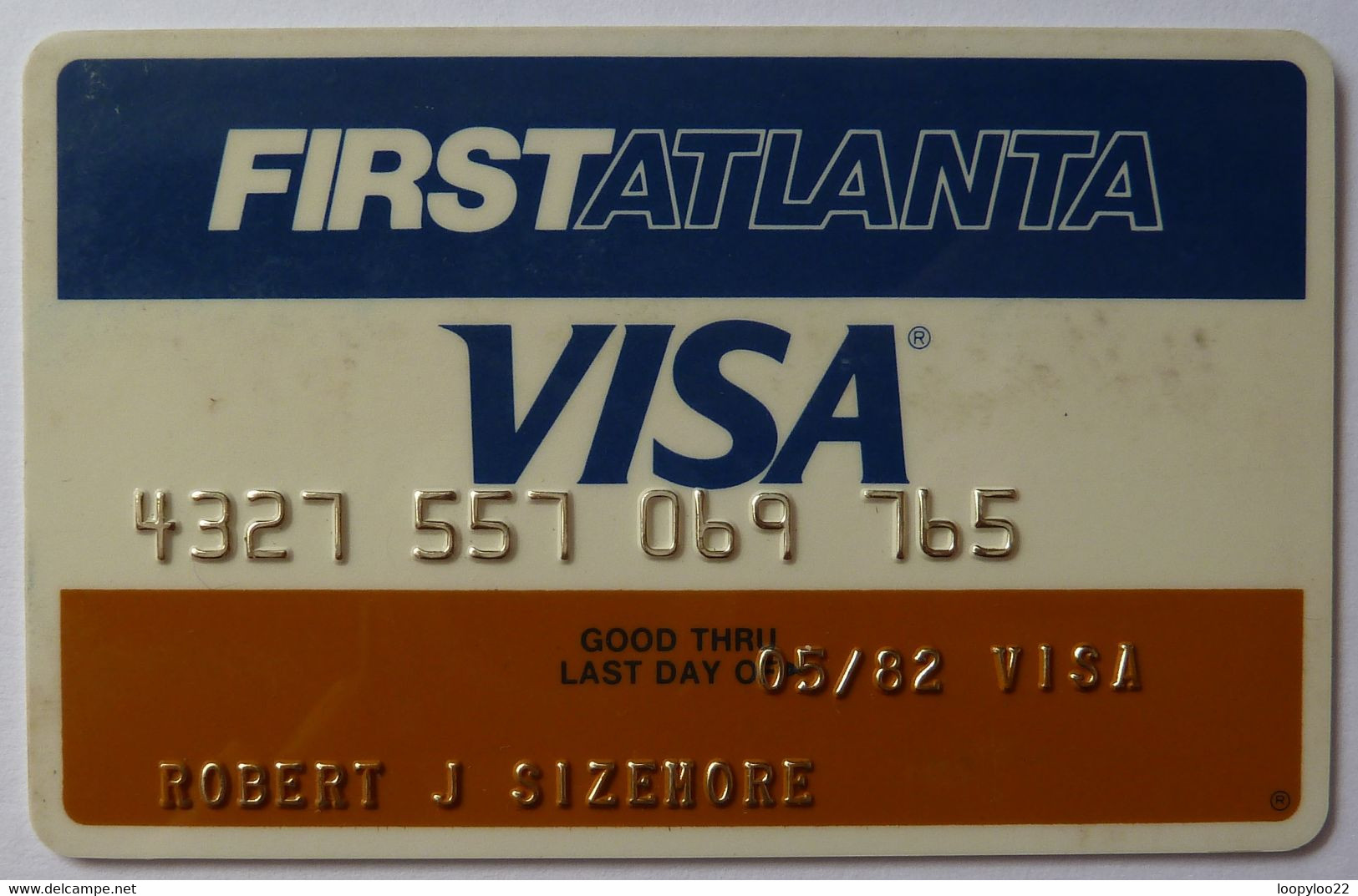 USA - Credit Card - VISA - First Atlanta - Exp 05/82 - Used - Carte Di Credito (scadenza Min. 10 Anni)