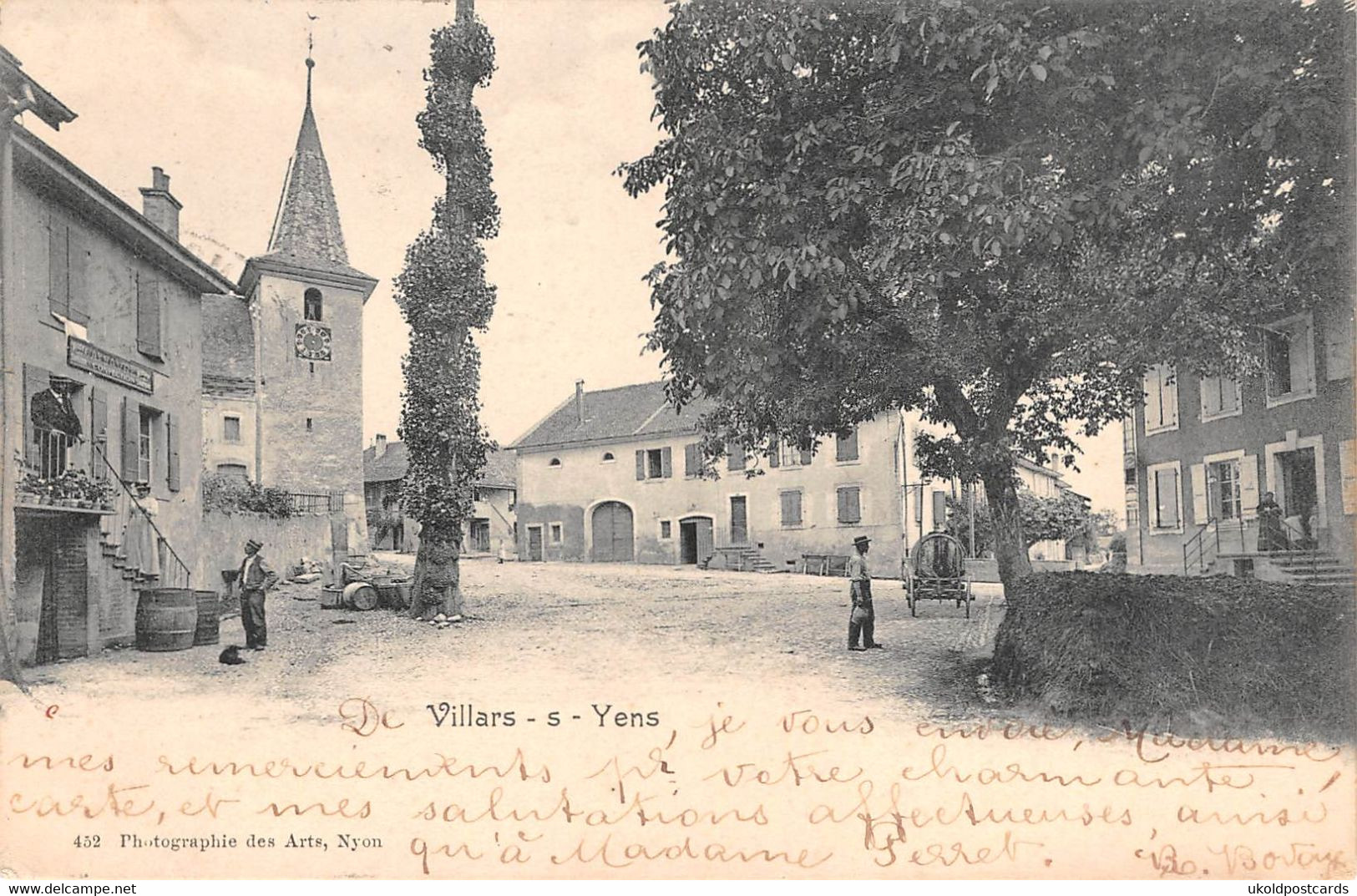 CPA  Suisse, VILLARS Sous YENS, 1906 - Yens