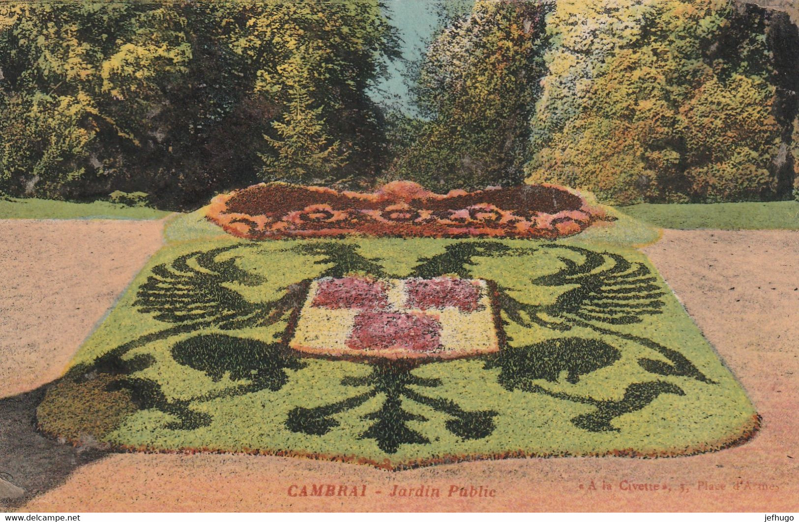 59 -  CAMBRAI JARDIN PUBLIC  . SCANS - Cambrai