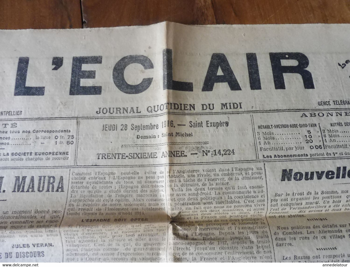 1916  L'ÉCLAIR :Guerre Partout; Grèce, Corfou; Héroïques Soldats :Pezières Ferdinand, Testari Albert, Fabiès Jean; Etc - Algemene Informatie