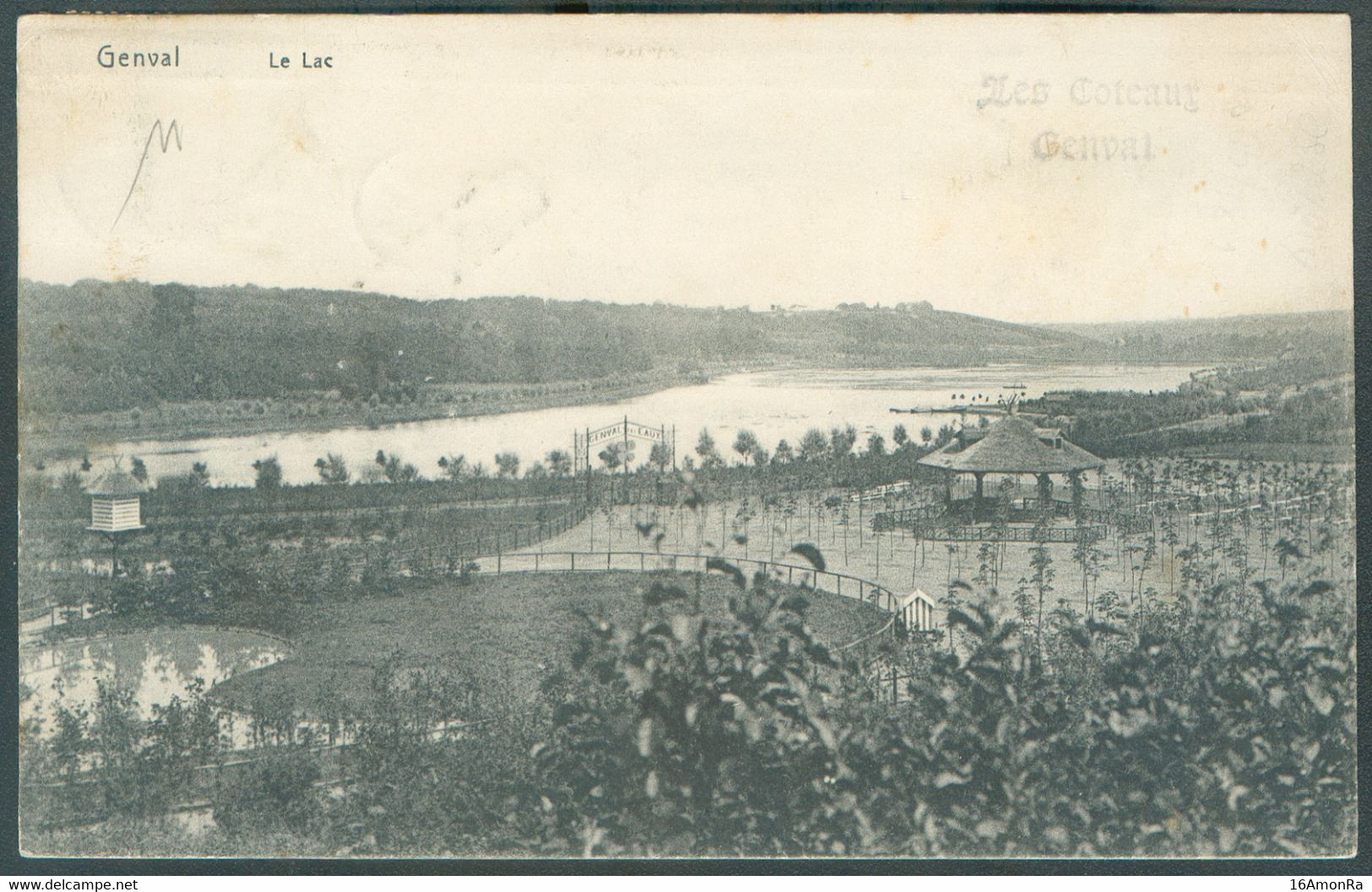 N°56 - 5 Centimes Vert, Obl. Sc BRUXELLES (QUARTIER LEOPOLD) s/C.V. Du 7 Juin 1906 + Griffe GENVAL vers Bruxelles. - TB - Griffes Linéaires