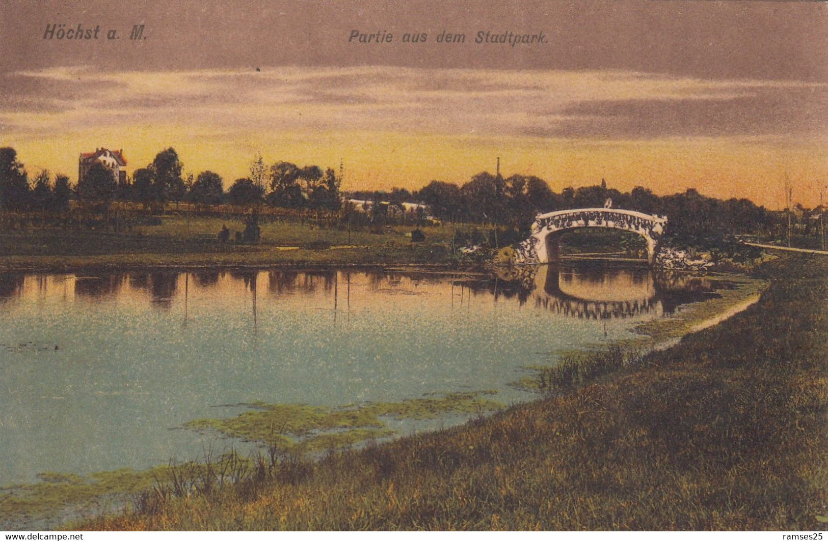 (186)  CPA  Hochst A.M.  Partie Aus Dem Stadtpark  (Bon état) - Hoechst