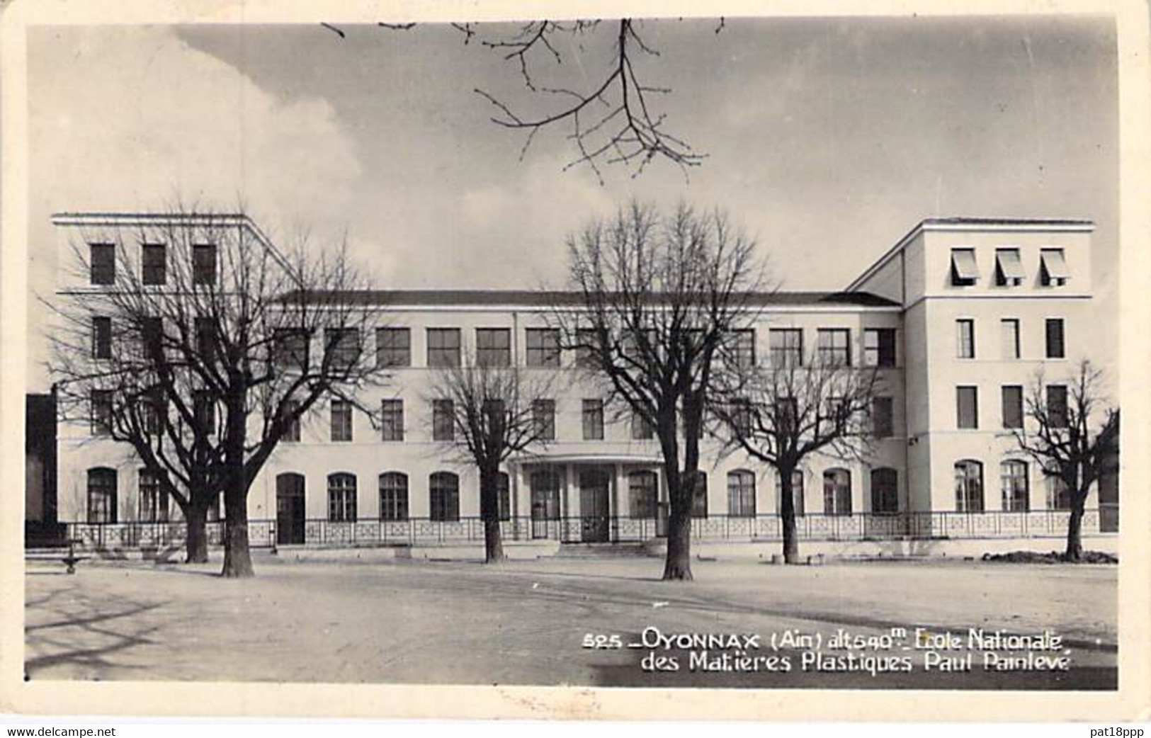 01 - OYONNAX : Ecole Nationale Des Matières  - CPSM Photo Noir Blanc Format CPA 1949 - Ain - Oyonnax