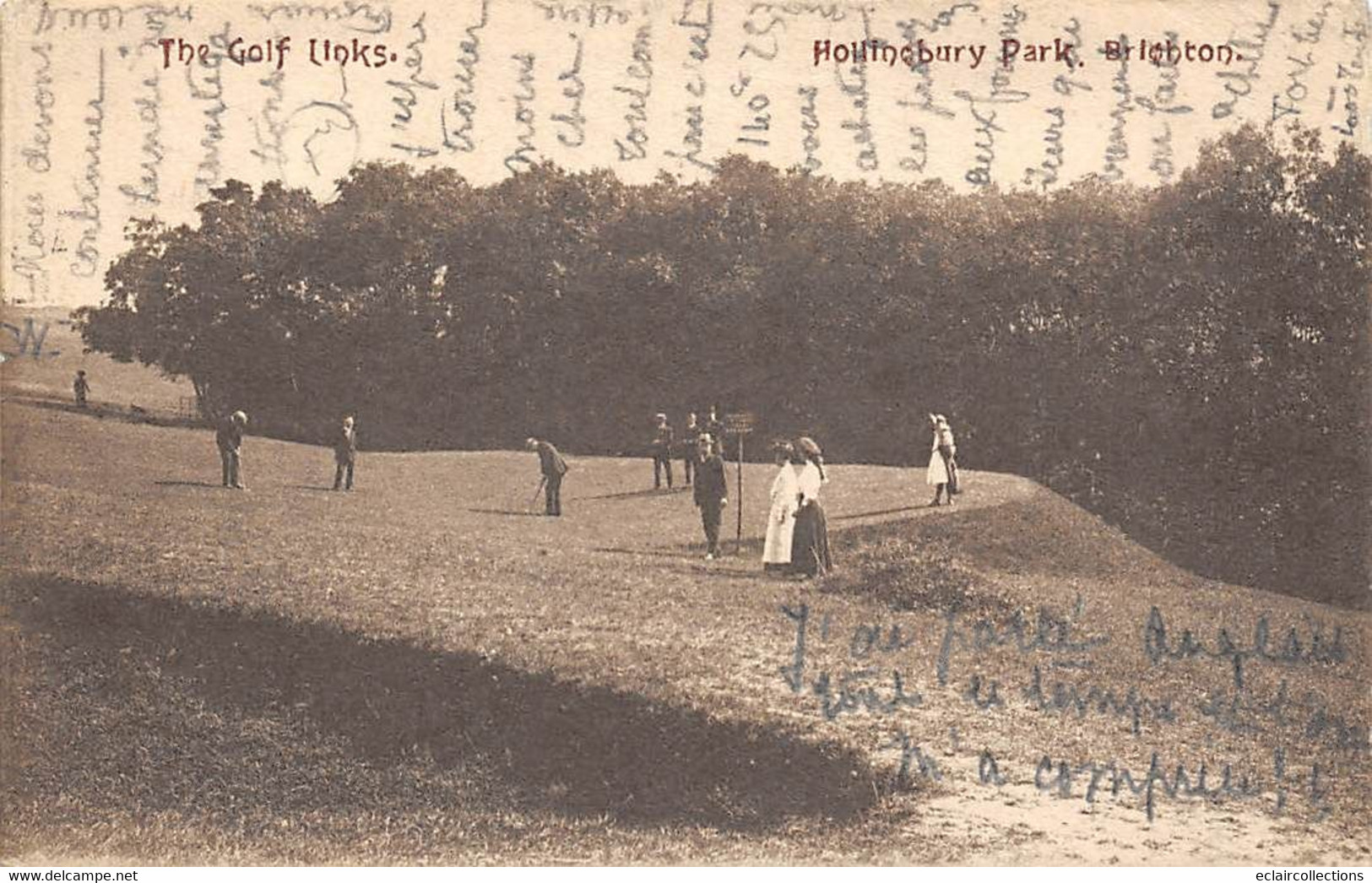 Sport:   Golf        The  Golf Links  Hollinobury Park  Brighton      (voir Scan) - Golf