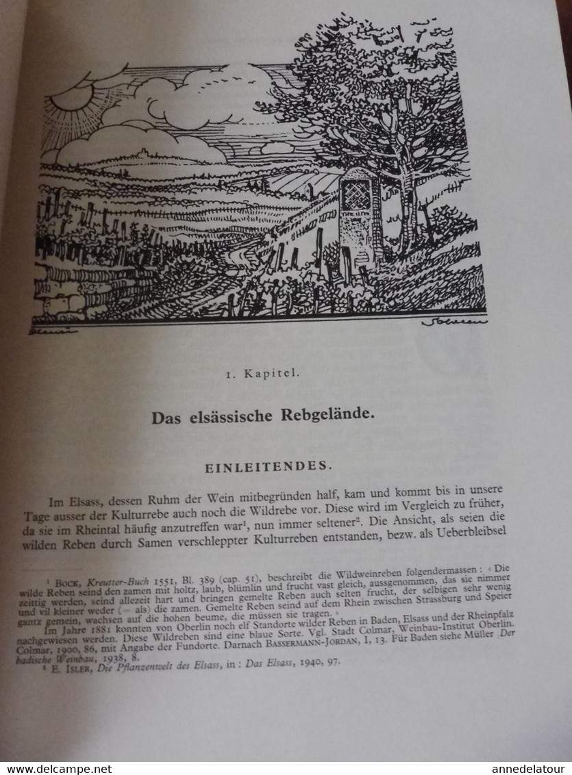 DER REBBAU DES ELSASS und die absatzgebiete seiner weine (Medard Barth) VIGNES D’ALSACE et débouchés de ses vins