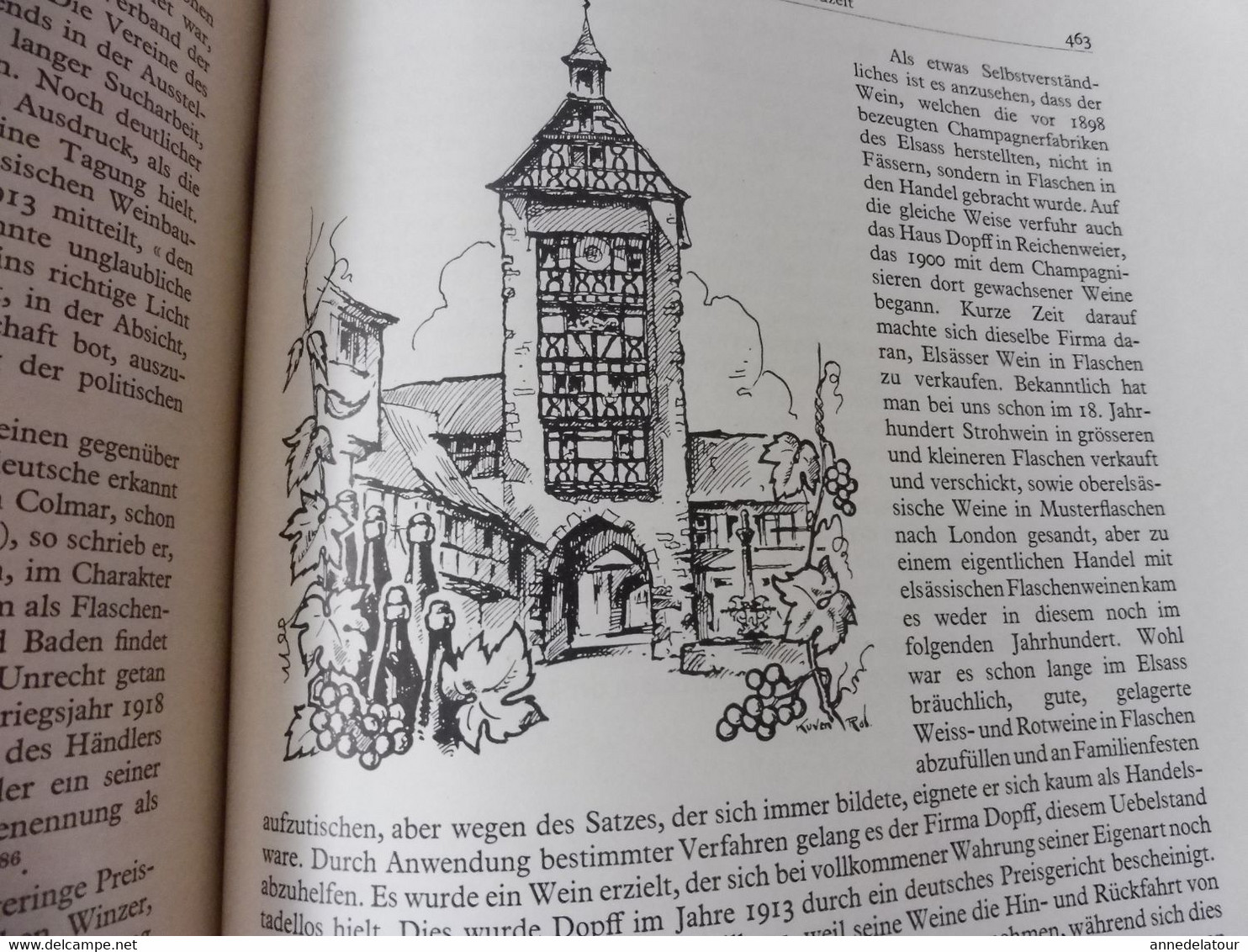 DER REBBAU DES ELSASS und die absatzgebiete seiner weine (Medard Barth) VIGNES D’ALSACE et débouchés de ses vins