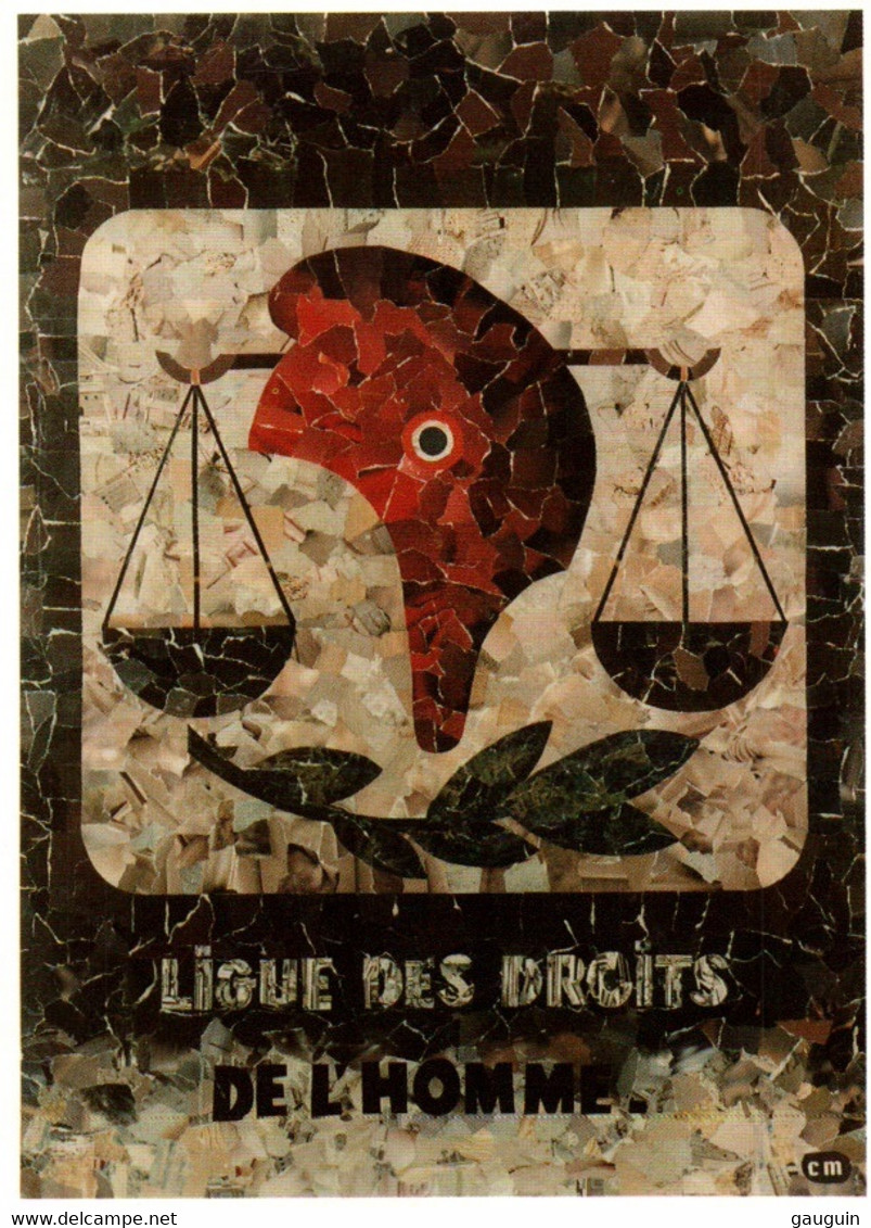 CPM - LIGUE Des DROITS De L'HOMME ... Illustration Collage De Christiane MARTIN - Non Classés